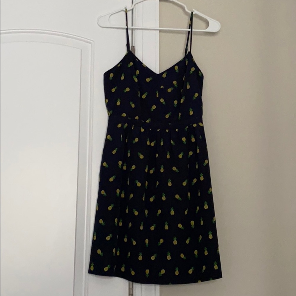 Pineapple J Crew dress